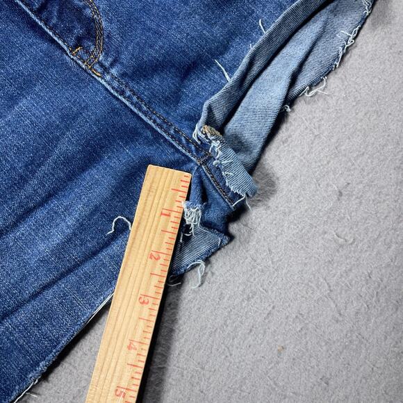 Judy‎ Blue Cut Off Denim Shorts Women 27/4 The High Rise Stretch 1" Inseam - Picture 5 of 11